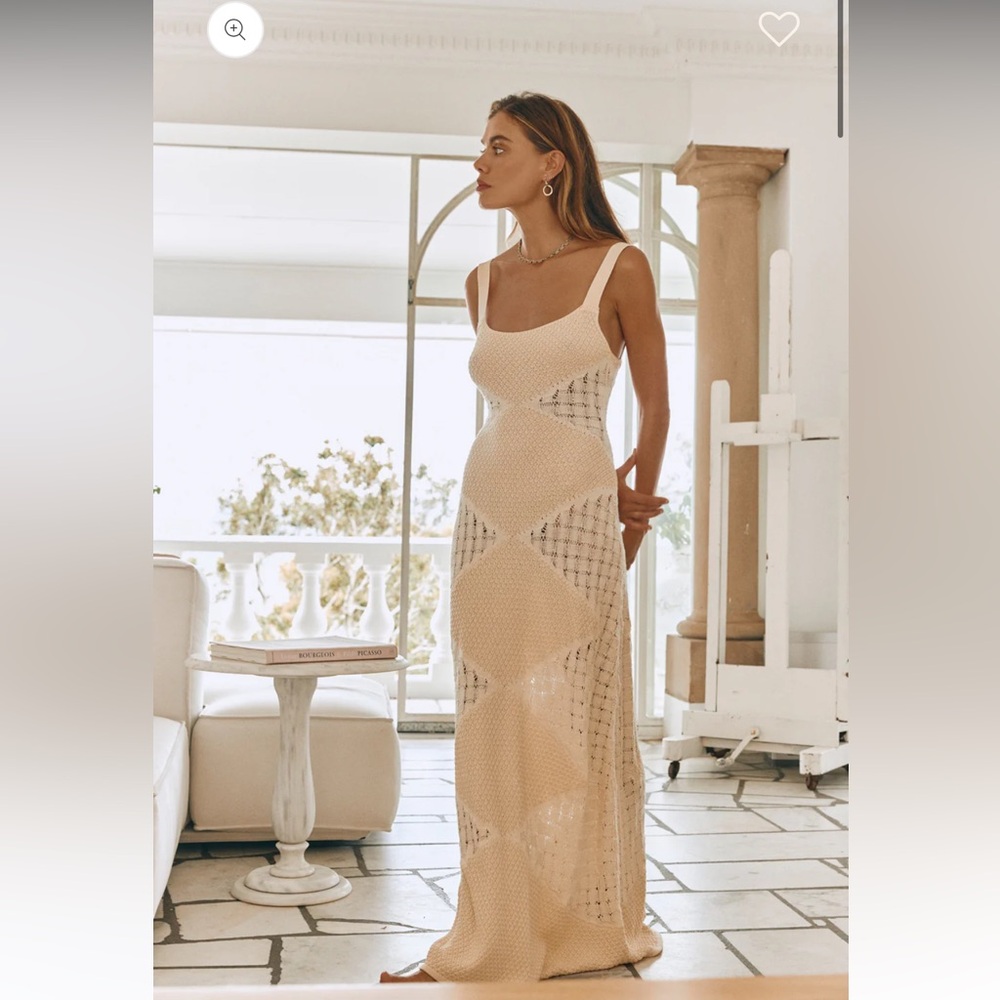 VINCA KNIT MAXI DRESS ECR - VRG GRL— sold out online —